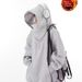 Aria Basics European American Style Hooded Sweatshirt For Women, Autumn 2025 New Loose And Lazy Thickened Fleece Warm Top Jacket_ecoleips.com