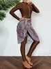 Women's Clothing Solid Color Long Sleeved Trousers Sun Protection Beach Swimwear Three Piece Swimsuit_ecoleips.com