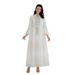 NC81 Women's Fashion Mesh Embroidered Sequined Patchwork Long Robe Dress Islamic Modesty Size L-3XL for Women's Clothing Muslim Fashion_ecoleips.com