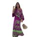 2024 European And American Spring Fashion New Off-Shoulder Printed Long-Sleeve Skirt Set Women's Two-Piece Outfit_ecoleips.com