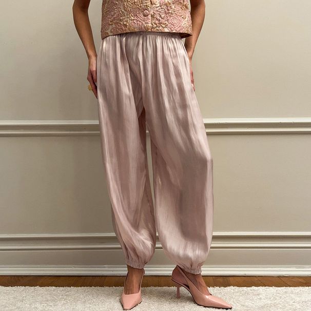 Women's Relaxed Casual Long Pants Loose Slimming Lantern Style Autumn Winter Comfortable Versatile Polyester Capris American Fashion_ecoleips.com