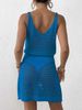 K New Hollowed Out Elastic Waistband Camisole Skirt Sexy Dress Beach Skirt_ecoleips.com