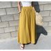 Muslim Chic Style Women's Fashion Solid Color Linen Wide Leg Pants Casual Pants Trousers Women's Pants Casual Pants_ecoleips.com