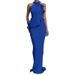 Summer New Arrival Women's Long Halter Neck Dress European American Style Backless Fashion Fishtail Skirt_ecoleips.com