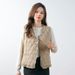 New Women's 90-down Light Down V-neck Vest Women's Vest Women's Rhombus Down Jacket_ecoleips.com