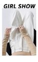 White Wide Jeans, Women's Autumn New Style, Style Pleated Straight Leg Floor Pants, High Waist Loose Slimming Pants_ecoleips.com