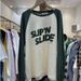 foreign Trade Cotton Autumn New Korean Large Size Loose Color-blocked Printed Letter Round-neck Pullover_ecoleips.com