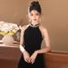 Stunning Evening Dress 2026 New Model In Black, High-end, Light Luxury, Niche, Classy, Slimming, Suitable For Hostesses_ecoleips.com
