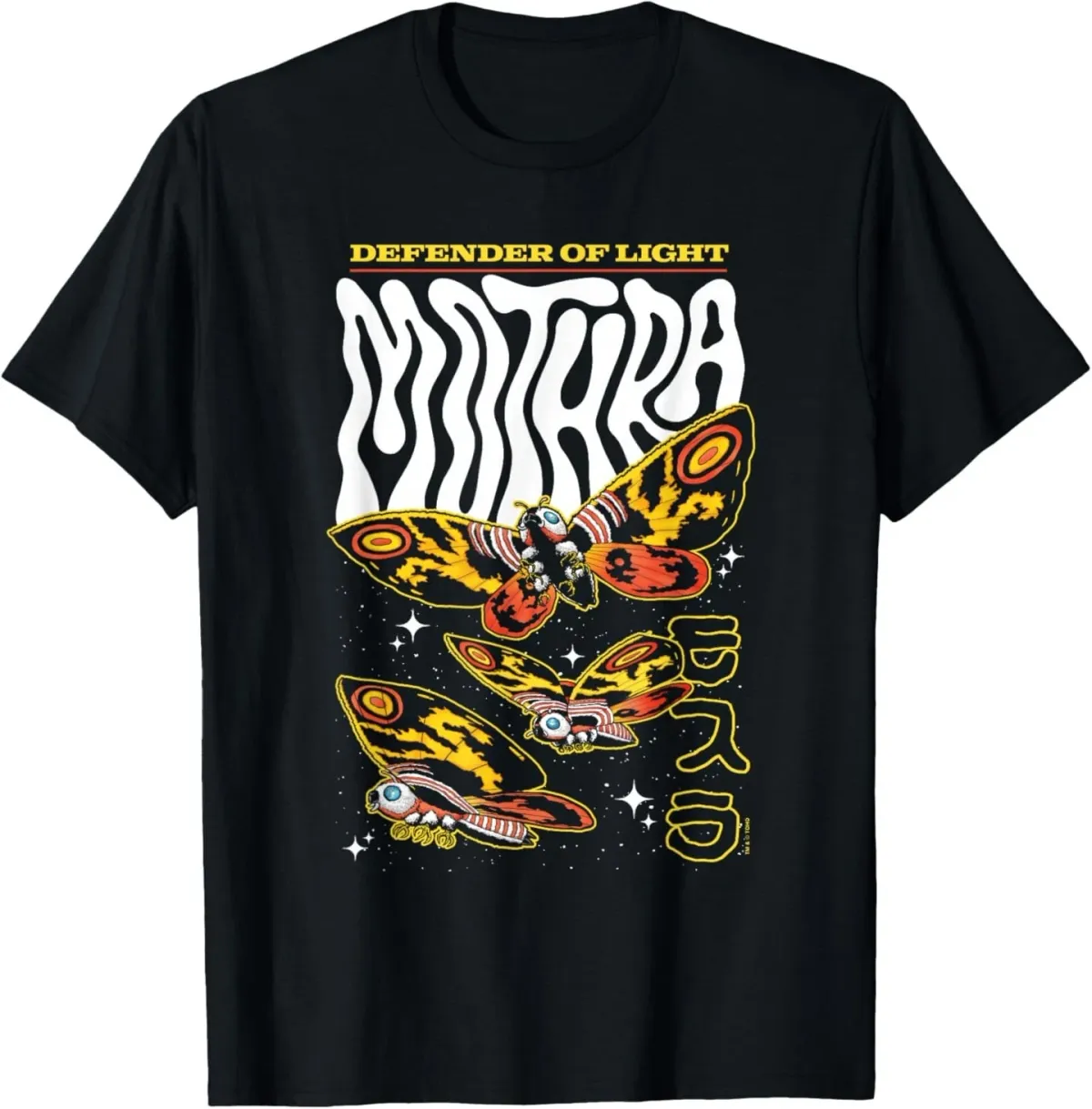 Women's T-Shirts Godzilla Mothra Defender Of Light Retro Collage Movie T-Shirt_ecoleips.com