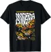 Women's T-Shirts Godzilla Mothra Defender Of Light Retro Collage Movie T-Shirt_ecoleips.com