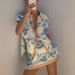 Women's Clothing Spring And Summer New Short-sleeved Shirt Printed Skirt Suit INS Loose Vacation Two-piece Set_ecoleips.com