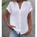 Summer New Arrival Women's Solid Color Jacquard Shirt V Neck Button up European And American Style Independent Store Summer 2025_ecoleips.com