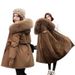 Women's Longline Parka Coat With Faux Fur Hood – Slim Fit Winter Jacket With Padded Insulation For Extreme Cold_ecoleips.com