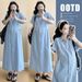 Wear Summer New Striped Maternity Dress_ecoleips.com