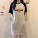 Summer Trend European And American Style Bear Print Comfortable And Casual Round-neck Dress For Pregnant Women_ecoleips.com