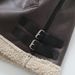 Women's clothing Fur integrated lamb hair vest for women autumn and winter new style lapel stitching motorcycle vest fur vest jacket_ecoleips.com