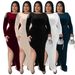N7711 plus Size Elegant Slim Fit Sexy Dress European American Style New Arrival 2022 Decoration Detail Women's Clothing_ecoleips.com