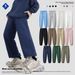 American Trendy Brand New Fleece Hooded Sweatshirt With Cuffs And Plush Casual Sweatshirt Suit_ecoleips.com