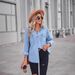Oversized Denim Shirt Jacket – Slimming Button-Down Long Sleeve With Relaxed Fit (S-XL, Light Blue, Versatile Layering Staple For Work & Weekend)_ecoleips.com