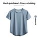 Summer Fitness Short-sleeved T-shirt Women's 2026 Summer New Yoga Training Sports Top Quick-drying Breathable Loose_ecoleips.com