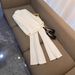 Women's Clothing Professional Suit Fashion One Button Cloth Button Mid Length Suit Flared Pants Suit Two Piece Suit_ecoleips.com
