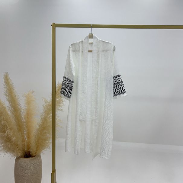 Loriya2024 Middle East Turkey Dubai Exquisite Embroidered Tassel Parent-Child Robe Abaya_ecoleips.com