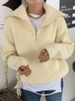 K New Women's Zipper Sweater, Loose Outerwear, Stylish Top With Design Sense, Niche. No Bags, Necklaces, Or Other Accessories._ecoleips.com