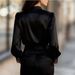 Women’s Lace V-Neck Blouse With Puff Sleeves – Unique Spring/Fall Fashion Top, Elegant & Feminine Design_ecoleips.com