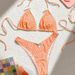 Summer Sweet Style Women's Two Piece Swimsuit Bikini Floral Plaid Bowknot Cross Border E Commerce Vacation New 2024_ecoleips.com