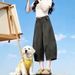 Gray Cargo Jeans for Women High Waist Wide Leg Casual Cropped Pants Slimming High Street Loose Fit New Summer Lazy Style_ecoleips.com