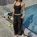 DiYun Cross-Border European American Y2K Halter Neck Tank Top And Sports Long Pants Set Women's Clothing 2026 Summer_ecoleips.com