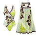 Elegant Long-Sleeve Rash Guard Swimsuit – UPF 50+ Sun Protection One-Piece With Slimming Digital Print_ecoleips.com