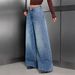 Women's Studded Jeans Style Retro Washed Casual Loose Straight Leg Pants Versatile_ecoleips.com