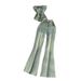 Women's Retro Slim Fit Denim Two Piece Set Strapless Top High Waisted Flared Pants Slimming Design_ecoleips.com