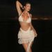 Women's Clothing Women's Sexy Solid Color Lace Skirt Swimsuit Pure Alluring Bikini Two Piece Beach Backless Design_ecoleips.com