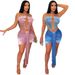 Women's Clothing sexy tube top dress see-through hip party short skirt _ecoleips.com