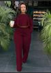 Women's Asymmetrical Hem Wide-Leg Pants Set – High-Low Design With Back Pleats (Breathable Poly-Cotton Blend, 7 Elegant Colors)_ecoleips.com