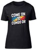 Women's T-Shirts Come On Congo DR Supporter Football Fan Womens T-Shirt Ladies Gift Tee_ecoleips.com