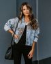 Women's Clothing New Leopard Print Patchwork Ripped Denim Top Casual Jacket_ecoleips.com