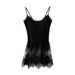 Sexy Lace Patchwork Camisole For Women, Autumn Pure Desire Style, White Base Layer, Slim-fit Tight Hot Girl Top_ecoleips.com