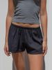 Womens Solid Color/Striped Shorts Elastic Waist Lounge Shorts Casual Summer Short Pants_ecoleips.com