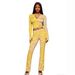 Women's Animal Print Color Block Stretch Sportswear Set With Hooded Jacket And Trousers American Style_ecoleips.com