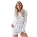 Women’s Clothing Spring and Summer New Home Clothes Printed Two piece Set Women's Summer Long Sleeve Shorts Home Set_ecoleips.com