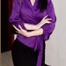 Autumn Tops, Irregular Lace-Up Cardigans, Three-Quarter Sleeves, Satin Tea Outfits_ecoleips.com
