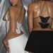 European And American 2024 Women's Spring-summer New Fashion Sexy Hot Girl Style Butterfly Tie Mesh Backless_ecoleips.com