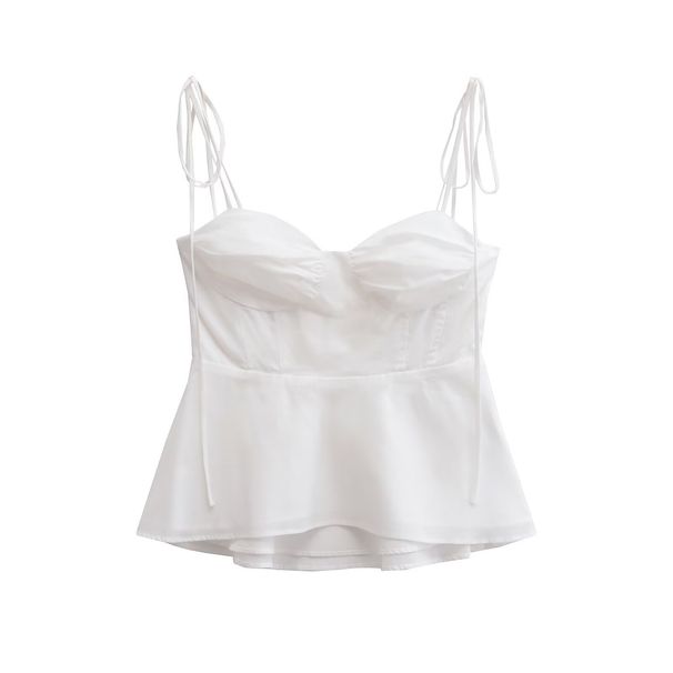 Women's Clothing Strapless Top American Style Thin Summer Fashion Trendy Clothing Hommade Feel Regular Fit Polyester_ecoleips.com