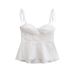 Women's Clothing Strapless Top American Style Thin Summer Fashion Trendy Clothing Hommade Feel Regular Fit Polyester_ecoleips.com