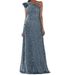 Women's Clothing Sequined Off Shoulder Backless Sleeveless Long Ball Sequined Silver Swing Dress Evening Gown_ecoleips.com