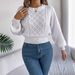 Women's Clothing Autumn/Winter Cable Knit Pullover Sweater Solid Color Long Sleeve Waist Cinching Lantern Style Regular Thickness English Fashion_ecoleips.com