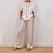 Women's Casual Loose Shirt Wide Leg Trousers Set Spring Summer Trend_ecoleips.com